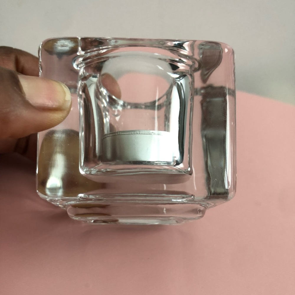 Libbey Cube Candle Holder - Picture 5 of 7